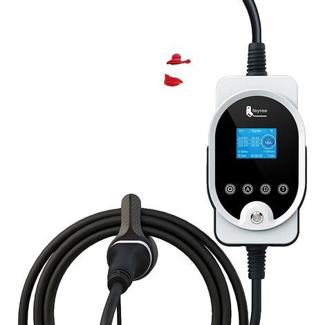 Chargeur EV, Contrôle Wi-Fi, Portable et Monté au Mur, 11KW APP NON Adaptateur, Type2 (1/2)