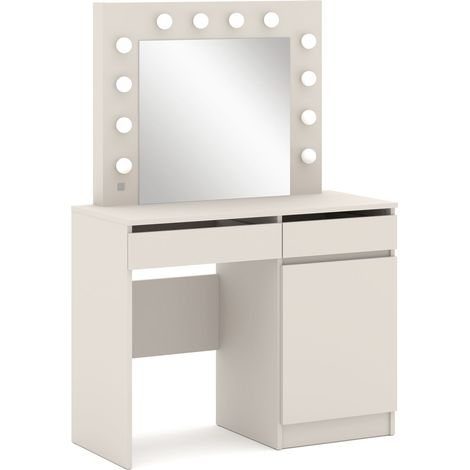 Coiffeuse Homlando Hollywood 95 avec miroir, cachemire (1/5)