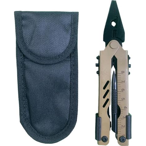 Pince télescopique d'urgence pour l'extérieur, outil combiné avec couteau et pince en acier inoxydable (1/5)