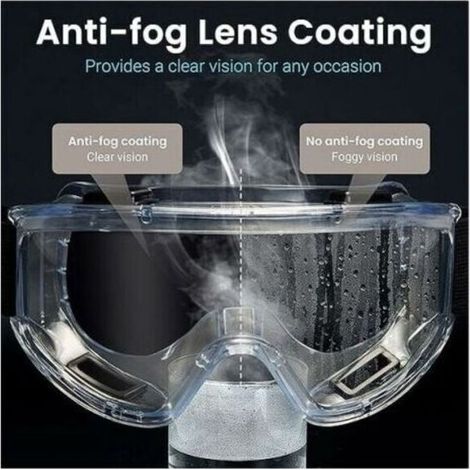 Lunettes de Protection Anti-buée Surlunettes de Sécurité Anti-rayures Idéal pour Bricolage. Chimie. Travaux. Chantiers (1/5)