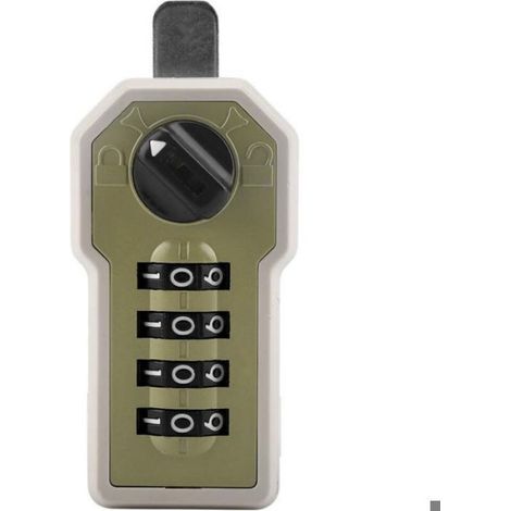Serrure à Code Mécanique avec Poignée Verrou de Porte D'entrée en Alliage de Zinc-Argent sans Clé Combinaison (1/4)