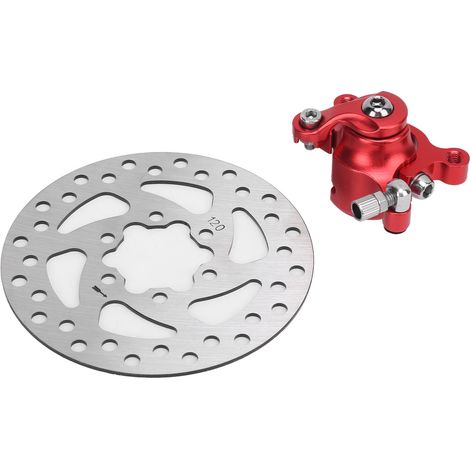 Frein Disque 4.7 Pouces avec Étrier Rouge Remplacement Arrière pour Mini Moto MBX10 MBX11 Pocket Bike 47cc 49cc (1/5)