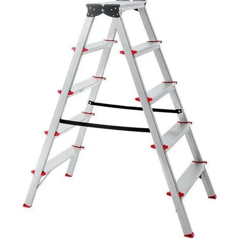 Escalera Plegable Doble Cara Plateada Ligera Philips (1/3)