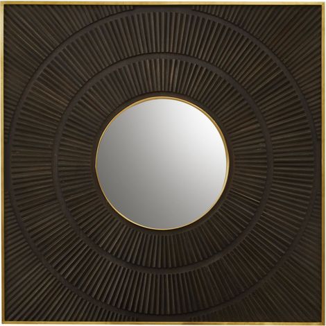 Premier Housewares Sadari Mango Wood Wall Mirror (1/4)