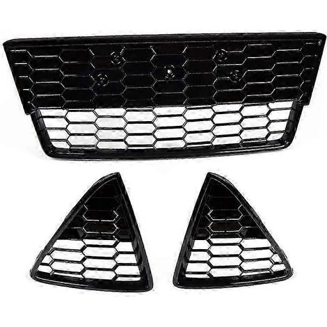 3 grilles de pare-chocs avant inférieures en nid d'abeille pour Ford Focus 2012, 2013 et 2014 (1/5)