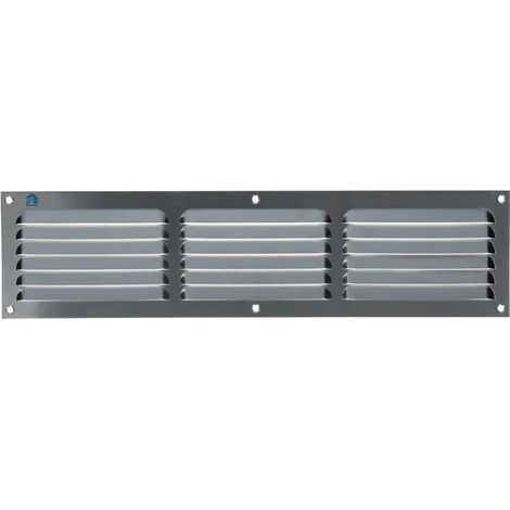Renson Rejilla estampada 436 aluminio plata 400x100 mm