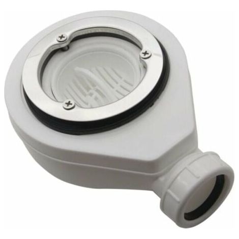 Bonde horizontale sans capot Ø90 pour receveurs de douche (1/4)