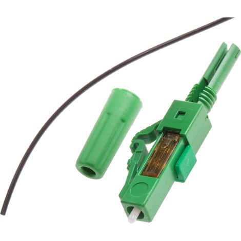 Connecteur pour fibre optique LC Simplex, , Monomode, taille de la fibre 9/125µm ( Prix pour 1 )