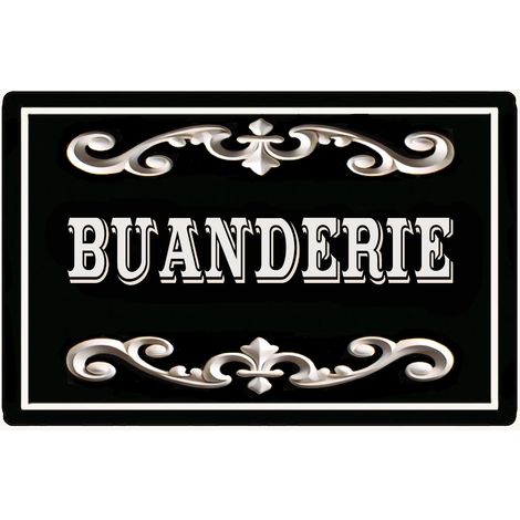 Plaque de porte buanderie (1/2)