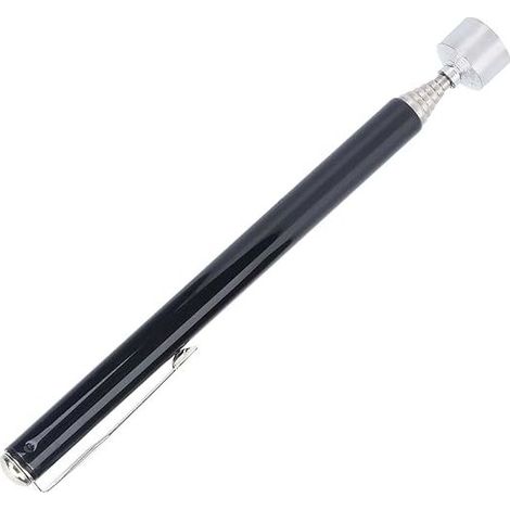 Teleskop-Magnetwerkzeug, 900 g Magnetstab, 63,5 cm ausziehbarer Magnet mit Taschenclip, Schwarz (1/4)