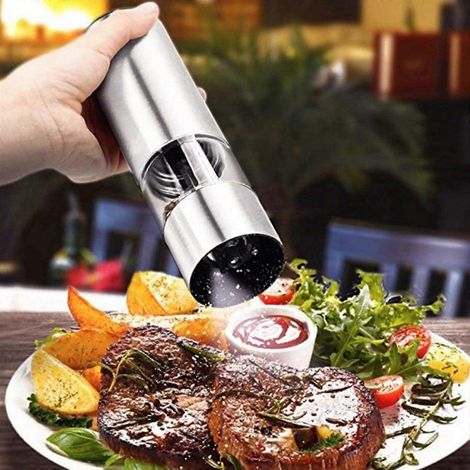 Moulin à café à meules métalliques, accessoires de cuisine pour grains de café et poivre (1/4)
