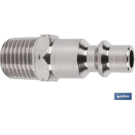 Conector Aire Rosca Macho 1/4 (1/3)