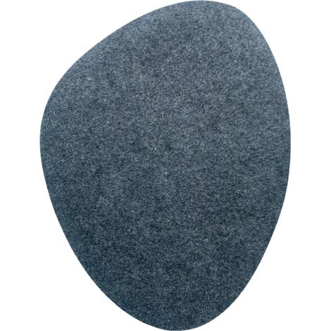 Mantel individual ovalado de fieltro de 36×32 cm - gris, decorativo, resistente al calor, Bertoni (1/4)