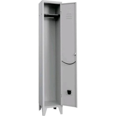 Armadio Spogliatoio Montato Prometal Verniciato Grigio Posti 1 - H.Mm 1795- Mm 360X500 - 1 Pz
