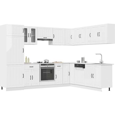 vidaXL Ensemble d'armoires de cuisine 14 pcs Lucca bois d'ingénierie (1/5)