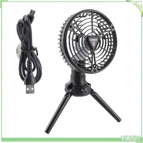 Ventilateur de camping - FAFEICY - 10400 mAh - Batterie rechargeable USB Type-C - 4 vitesses - Rotation 170° (1/5)