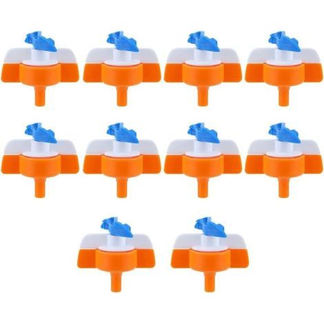 Pack de 10 Buses d'Irrigation Inversées, Tête de Pulvérisation Agricole Rotative à 360° à Brouillard Fin, pour Arrosage Uniforme des Jardins, Pelouses et Serres (1/4)