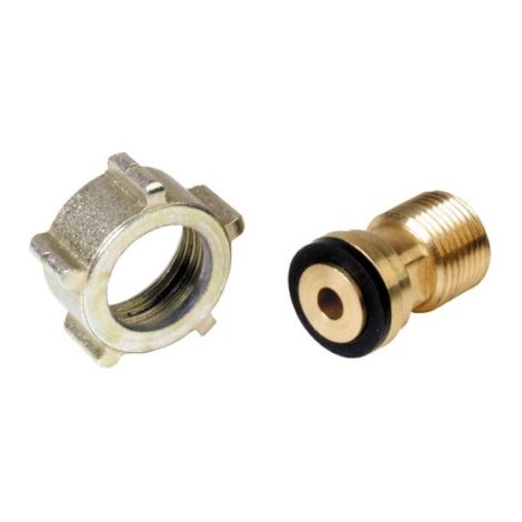Guilbert Express – Raccord gaz butane 3/8 G mâle – Fixation filetée – Joint et écrou inclus – Pour installations gaz et désherbeurs