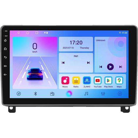 Radio de voiture, écran QLED, compatibilité avec smartphone, compatible avec Peugeot 407 2004-2011, T0-1G 16G-4cores (1/2)