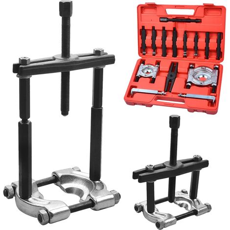 Bearing extraction tool set, 5-ton capacity bearing separator, pinion wheel bearing removal tool kit with 2" and 3" jaws (1/5)