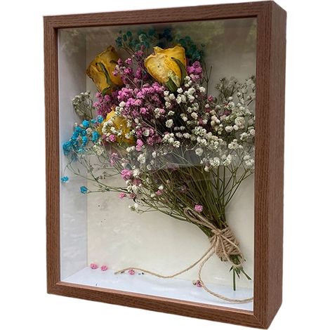 1 Cadre photo creux en bois, cadre DIY fleurs séchées, spécimen papillon, pour galerie et maison (1/5)