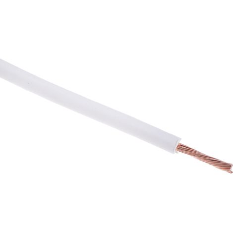Câble triple homologation RS PRO, Blanc, Section 1 mm² 1 kV c.c., 600 V c.a., , Triple homologation ( Prix pour Bobine de 100 Mètres ) (1/3)