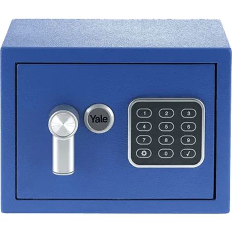 YALE Mini Cassaforte Da Mobile Serie Value Blu