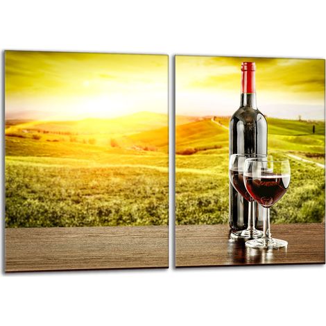 Glasschutzplatte für den Herd 2x40x52 Wein (1/5)
