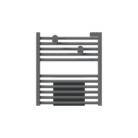 Sèche-serviettes connecté Riva 5 avec soufflerie 1500W Gris menhir - THERMOR - 471638 (1/4)