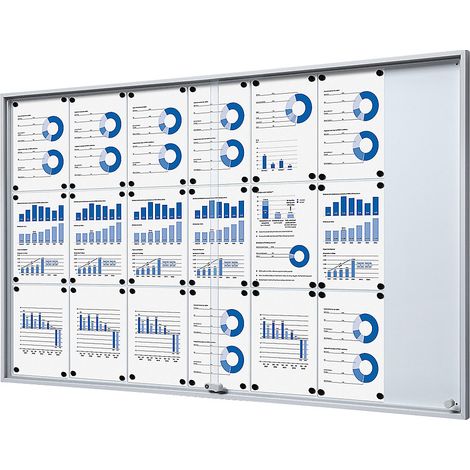 eurokraft pro, Vitrine d'affichage à portes coulissantes, l x h (1/5)