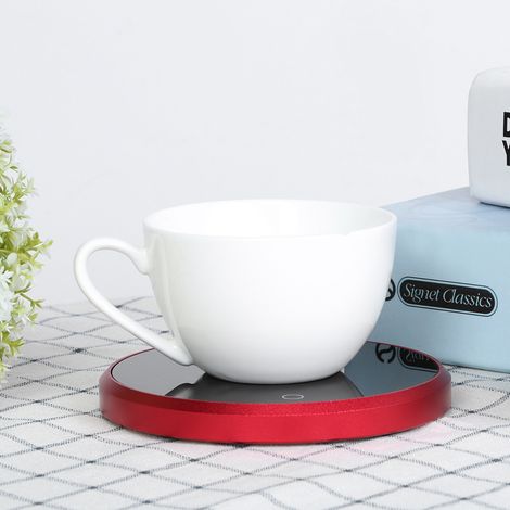 Dessous de tasse chauffant étanche et tactile, sous-verre électrique pour café et thé (prise UE 220 V) (1/5)