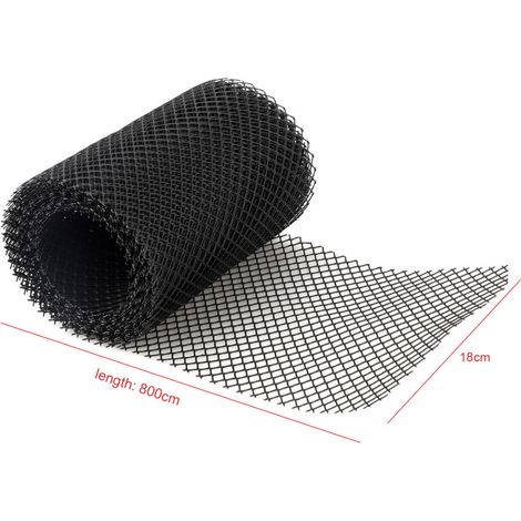 Grondaia in plastica 18 x 800 cm, rete di protezione per foglie