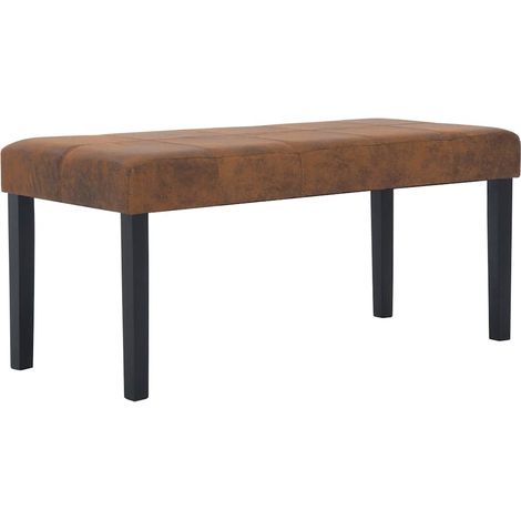 Maison Exclusive - Banc 106 cm Marron Similicuir daim (1/5)