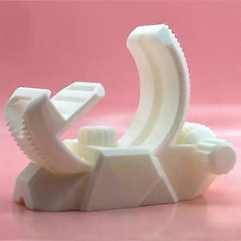 Support de téléphone imprimé en 3D à chevrons, angle réglable, support de téléphone blanc créatif (1/4)