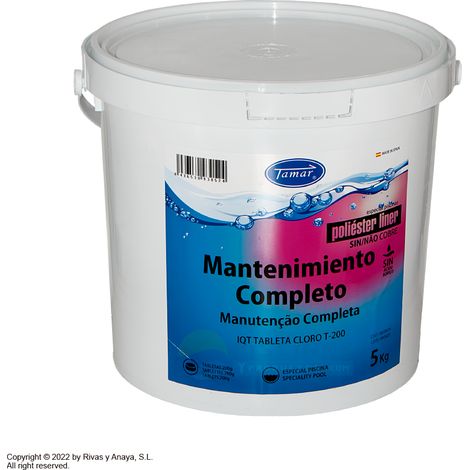 Chlore galets entretien complet polyester/liner Tamar 5 kgs.