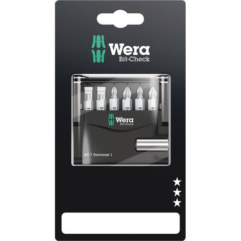 Etui de 7 Embouts Bit Check Universal 1 SB Wera (1/5)