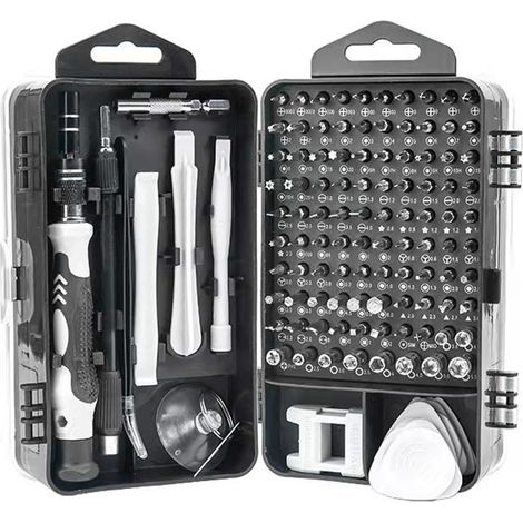 Coffret de tournevis, ensemble de 115 embouts de précision pour tournevis (1/4)