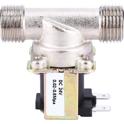 DC24V G1/2 NC elektrisches Magnetventil aus Messing, normalerweise geschlossener Wassereinlass.