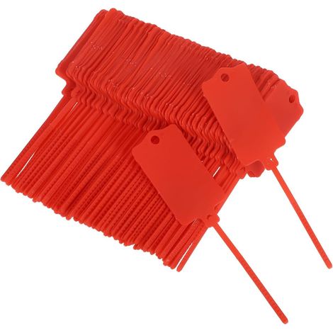 120 Pièces Serrage-câble Autobloquant Rouge en Pp avec Étiquettes de Câble Étanches, Résistance la Température et Fixation Sécurisée pour Bureaux et Centres de Données (1/5)