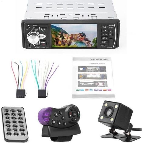 Autoradio Stéréo HD Bluetooth mains libres voiture lecteur MP5 4.1 pouces-Ywey (1/4)