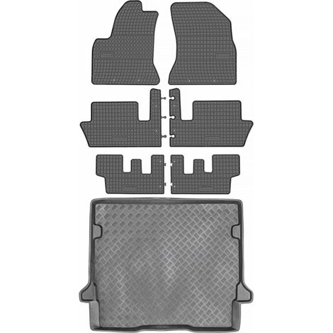 Juego de alfombrillas de goma para Citoren C4 Picasso I Minivan (2006-2013) + alfombrilla para el maletero. (1/5)