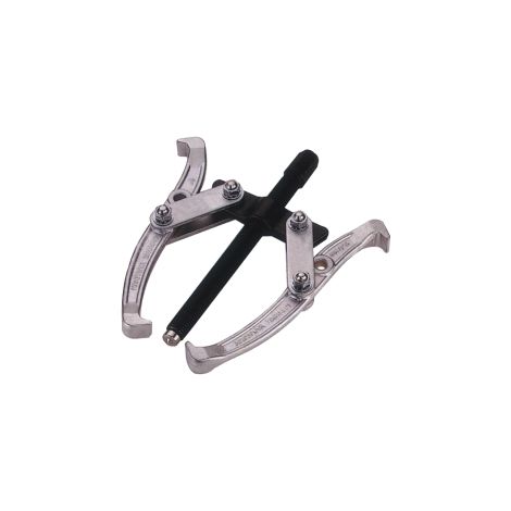 Extractor de dos brazos Jonnesway AE310029, 75 mm, para extracciones precisas, brazos de aleación de cromo vanadio, tornillo endurecido, longitud de patas de 80 mm, 360 g