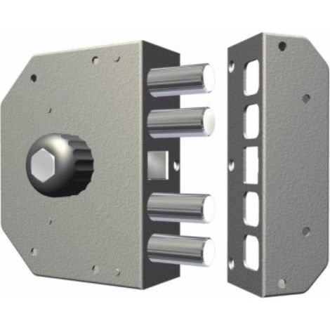 Cerradura seg. sobr. 130x164x32mm 3050cri cr. ent.60 izq cr (1/2)
