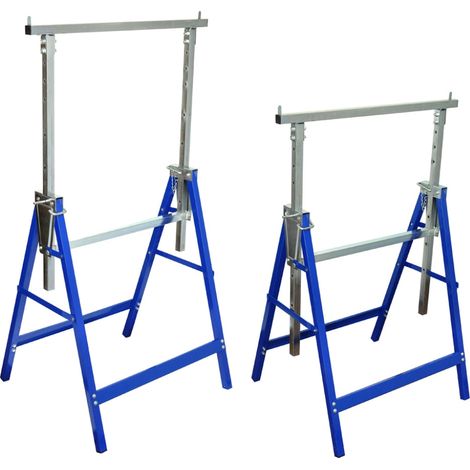 Set di due cavalletti telescopici garage officina attrezzi fai da te 3402066