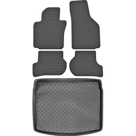 Juego de alfombrillas de goma para coche y maletero para Seat Altea Hatchback (2004-2015). (1/5)