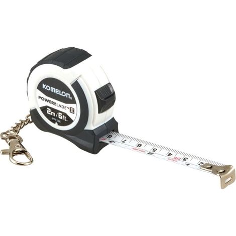Komelon Tape Measure 2m Keyring Tape Mini Pocket Tape KOM2MKRT