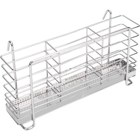 Scatola portaoggetti in acciaio inox 304 per bacchette, coltelli e forchette, scolapiatti creativo per la cucina, supporto in acciaio inox per bacchette e posate