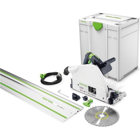 FESTOOL TS 75 EBQ-Plus-FS Kreissäge - 1600W Ø210 mm - mit Schiene FS 1400/2 + Wood universal Sägeblatt - 576115 (1/5)