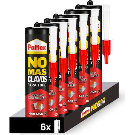 Pattex No Más Clavos - Para Todo HighTack en cartucho - Pack de 6 unidades (1/5)