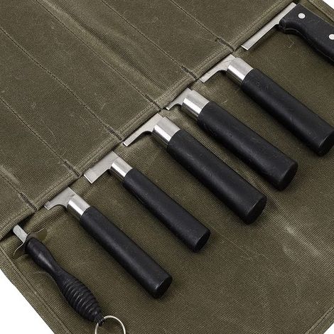 Schutzhülle für Kochutensilien Aufbewahrungstasche für Kochgeschirr Aufbewahrungstasche für Messersets Küchenset Messertasche mit Rollen Tragbare (1/2)